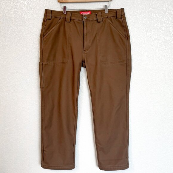 Coleman Pants Men's 38x30 Fleece Lined Tear Resistant Stretch Tactical Cargo - Picture 1 of 10